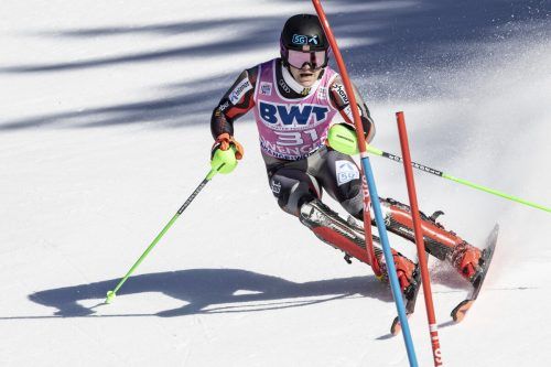 Es war wohl der Lauf seines Lebens, den der Norweger Lucas Braathen im zweiten Durchgang auf den Slalomhang von Wengen zauberte. gepa