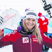 Ariane Rädler lacht erstmals vom Stockerl