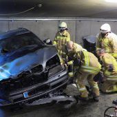 Feuer in Tiefgarage
