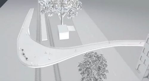 Die Grünen würden die Brücke von der Nepomukkapelle zum Hafen führen.