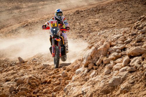 Matthias Walkner beendet die Rallye Dakar auf dem dritten Gesamtrang. gepa