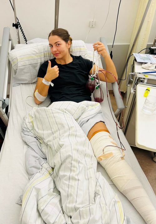 Nach der Verletzung im Juni 2020 am rechten Knie musste sich Adriana Marksteiner diesmal einer Kreuzbandoperation am linken Bein unterziehen.  