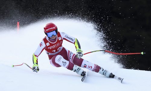 Nach ihrer Quarantäne hatte Ariane Rädler auf der Kandahar-Piste von Garmisch-Partenkirchen doch noch einige Anlaufschwierigkeiten. gepa