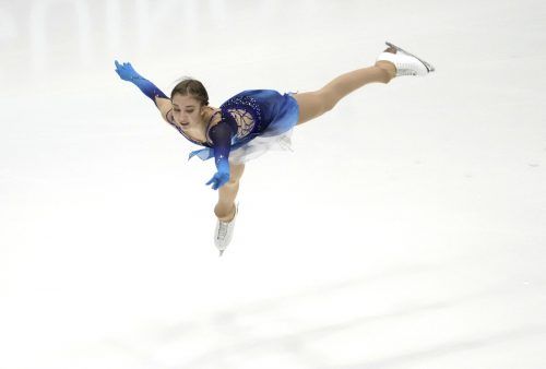 Trotz Trainingsrückstands legte Olga Mikutina bei der EM in Tallinn einen eleganten Auftritt hin. Reuters