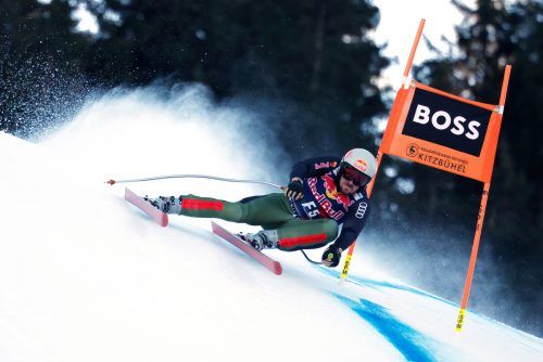 Überraschte mit einem Start im Abfahrtstraining in Kitzbühel: Marcel Hirscher fuhr die Streif erstmals in voller Länge. gepa