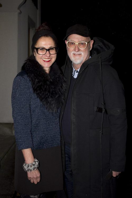 Vernissagerednerin Margot Prax und Peter. Franc