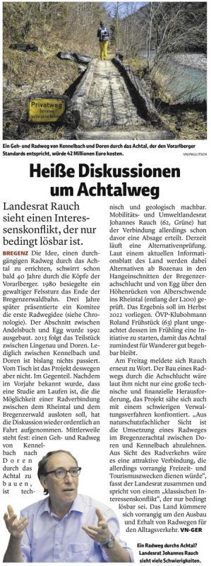 VN-Bericht vom 15. Jänner 2021.