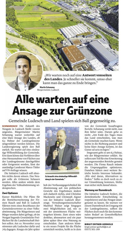 VN-Bericht vom 15. Jänner 2022.