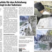 Die Gefahr für den Achtalweg liegt in der Substanz