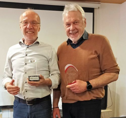 Walter Joschika und Josi Oberhauser von der Sportgemeinschaft Götzis wurden für ihren langjährigen Einsatz geehrt. Privat
