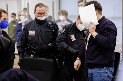 Zum Prozessauftakt herrschte großer Medienandrang. AFP