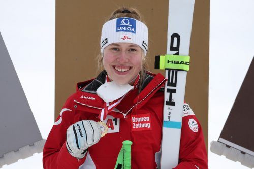 Zweimal im Europacup dabei, 46 Punkte gesammelt: Victoria Olivier. gepa