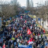 Verkehrsbehinderungen wegen Corona-Demo in Bregenz