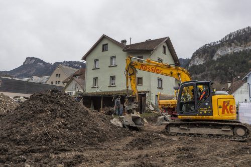 Am Mittwoch war der Spatenstich beim Engel in Götzis. Ohne Biergarten macht das Lokal für Wetzel wenig Sinn. VN/PAulitsch