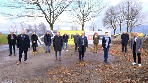 Baustellenbesichtigung der Baustufe 3 beim Festspielhaus: Die Arbeiten sind gut angelaufen.
