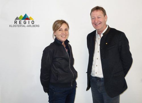 Neue Geschäftsführung der Regio Klostertal-Arlberg mit Birgit Werle und Dietmar Flatz. Regio Klostertal-Arlberg