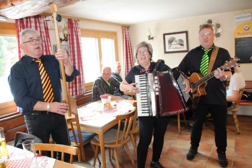 „blieb-a-biz“ luden auf der Feldkircher Hütte zum Schunkeln ein. Heilmann