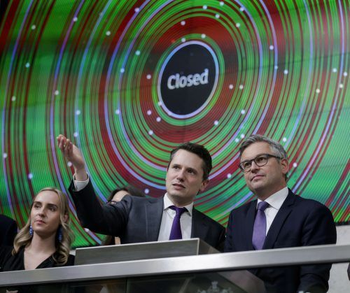 Der Vorarlberger Minister zu Besuch beim Londoner Stock Exchange. APA