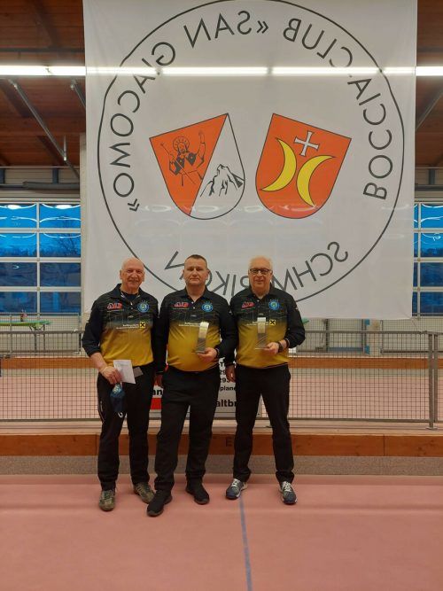 Die drittplatzierte BC-Hard-Equipe Günther Ill, Sinisa Stefanac und Dieter Ill (v. l.) . Privat