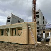 Holzbauarbeiten starten an der Dornbirner Ausweichschule