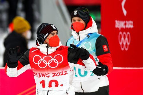 Die Skispringer Stefan Kraft (l.) und Daniel Huber waren Klassenkameraden.