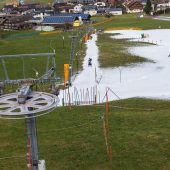 Schnee wird im Flachland Mangelware