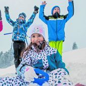 Juche, es gibt ganz viel Schnee!