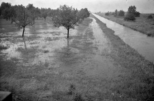 Hochwasser an der Dornbirner Ache 1966.
