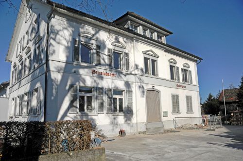 Im April übersiedelt die Gemeindeverwaltung Gaißau wieder in das sanierte Gemeindeamt.  AJK/3