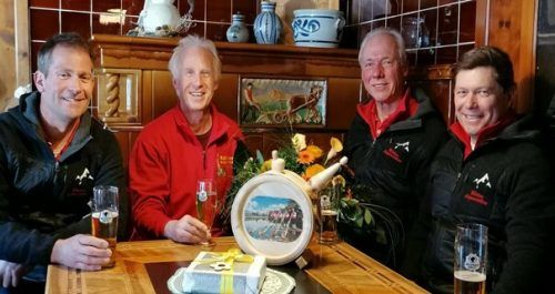 Ingo Amann feierte mit den Alphornbläsern sein 40-jähriges Jubiläum. Rätikon Alphornbläser