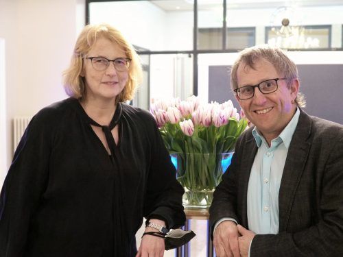 Intendantin Stephanie Gräve mit Thomas Guglielmetti (Theater Winterthur).