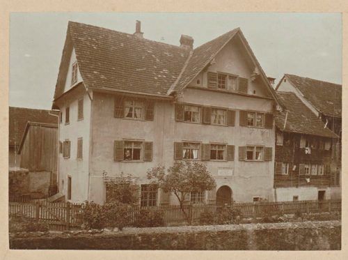 Israelitische Armenversorgungsanstalt in Hohenems um 1900.  JMH