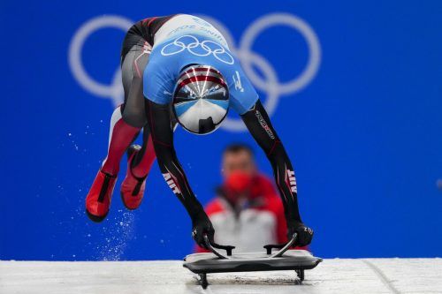 Janine Flock setzte die beiden ersten Läufe im Skeleton-Bewerb in den Sand. ap