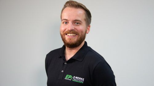 Lukas Rhomberg: Erst Lehre, jetzt Lehrlingsausbilder und stellvertretender Leiter des Elektrofachmarkts. E-WErke