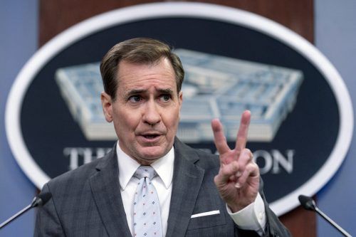 Pentagon-Sprecher John Kirby erklärte, dass die Truppenverlegung nicht dauerhaft sein werde.  AP