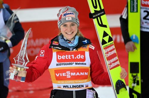 Sara Marita Kramer greift am Wochenende nach der „Alpenkrone“. ap
