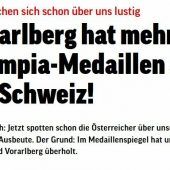 Vorarlbergs Olympioniken übertrumpfen auch die Schweiz