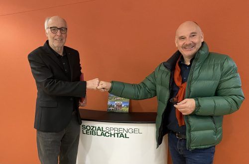 Sozialsprengel Leiblachtal: Obmann Dr. Elmar Marent und der neue Geschäftsführe Ing. Peter Halder. chf