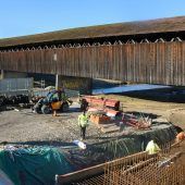 Bau der Senderbrücke macht Fortschritte