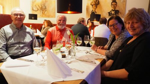 Unter den Gästen waren auch Gerd, Karl, Christel und Astrid.