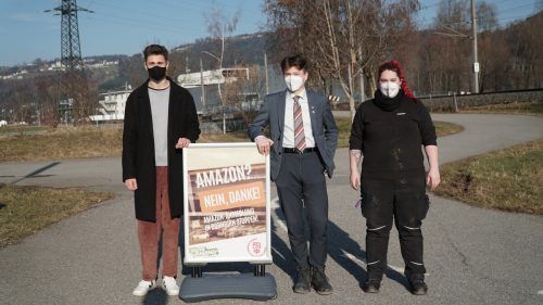 Vereint im Kampf gegen den Online-Riesen: Grüne und SPÖ-Jugend. Grüne Jugend