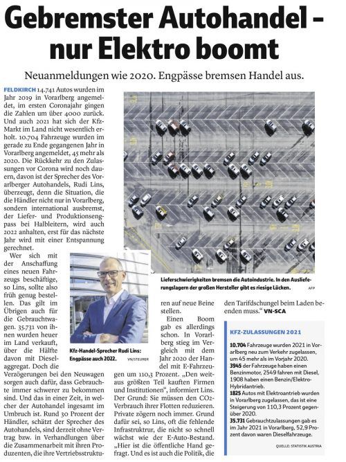 VN-Bericht vom 18. Jänner 2022.