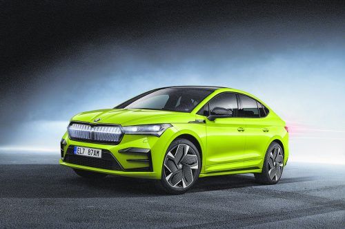Vom Standard-Enyaq unterscheidet sich das Coupé vor allem durch die abfallende Dachlinie. Es gibt auch eine RS-Version (Bild) mit 300 PS. Werk