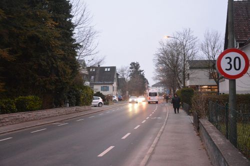 Die neue 30er-Zone in Lustenau.