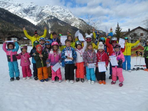 18 Kinder wagten sich während der Semesterferien auf die Piste.  SV Götzis