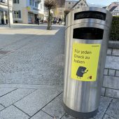 Dornbirner Abfalleimer haben Müll „zum Fressen gern“