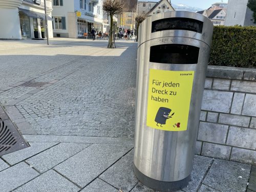 40 dieser Afballeimer gibt es im Stadtgebiet. Stadt
