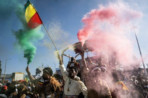 Äthiopien feiert den 126. Jahrestag des Sieges bei der Schlacht von Adwa während des Italienisch-Äthiopischen Krieges. AFP/Amanuel Sileshi