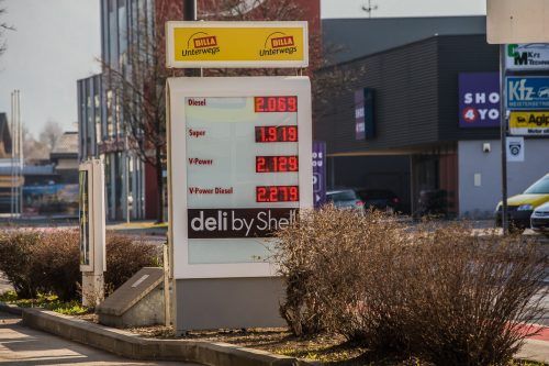 An dieser Shell-Tankstelle in Dornbirn kostete Diesel gestern 2,069 Euro. VN/Steurer