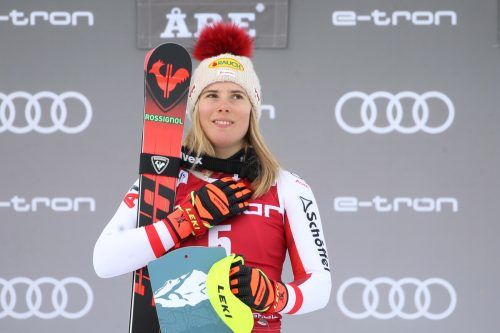 ARE,SWEDEN,12.MAR.22- ALPINE SKIING - FIS World Cup, slalom, ladies. Image shows Katharina Liensberger (AUT). Photo: GEPA pictures/ Mathias Mandl